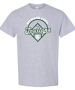 Michigan State Spartans Baseball Field NCAA University Shirt Sweatshirt Pullover Hoodie Reprinted Gifts for Fans