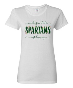 Michigan State Spartans Floral Shirt Sweatshirt Pullover Hoodie Reprinted Gifts for Fans