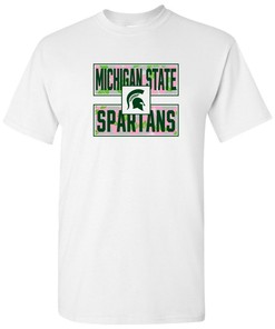 Michigan State Spartans Hibiscus Pattern Blocks Shirt Sweatshirt Pullover Hoodie Reprinted Gifts for Fans