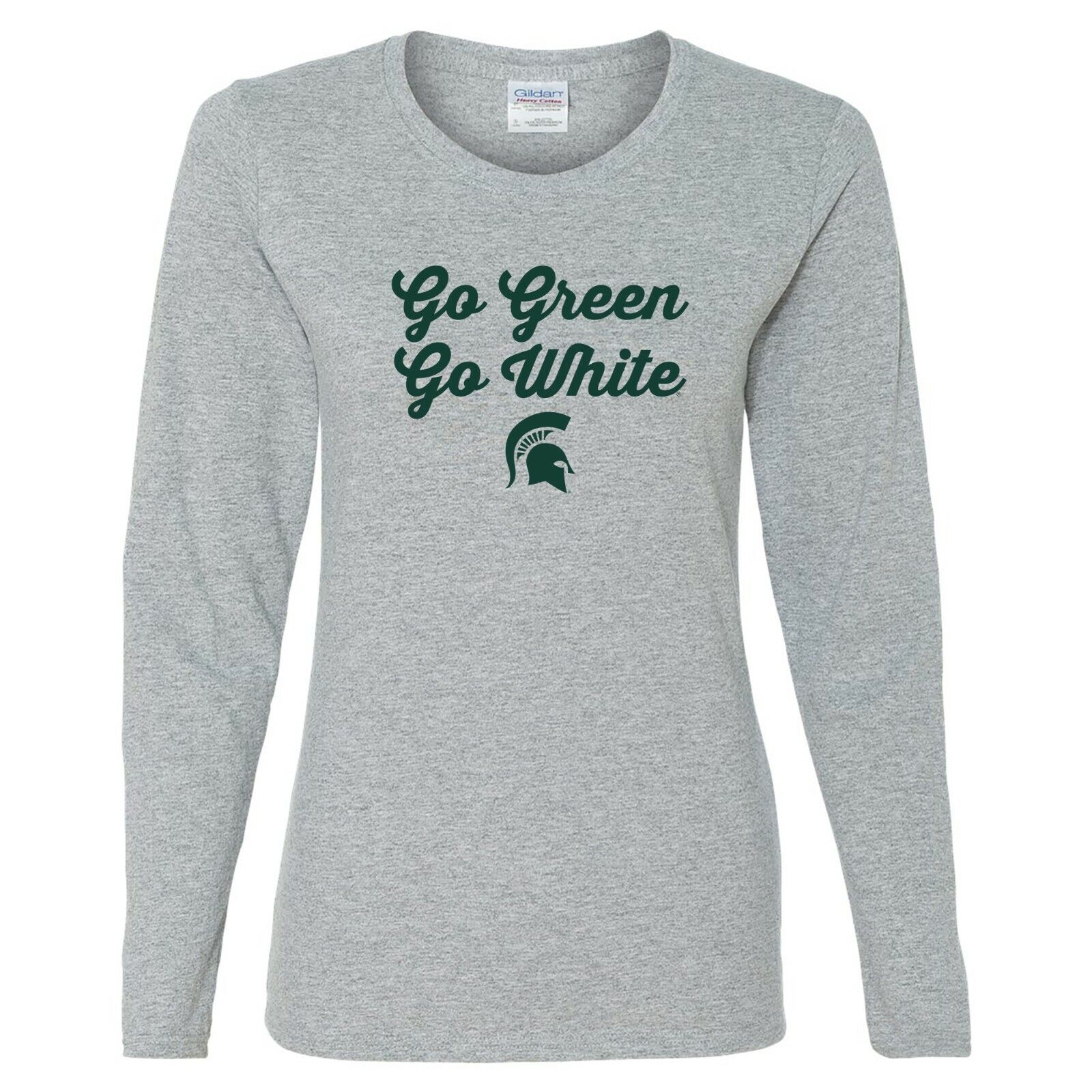 Michigan State Spartans Spirited Script Womens Shirt Sweatshirt Pullover Hoodie Reprinted Gifts for Fans