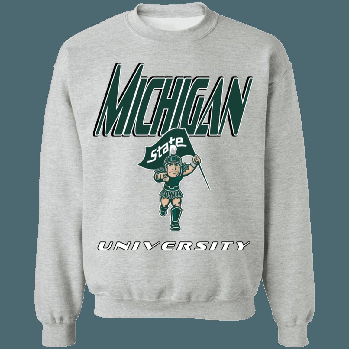 Michigan State Spartans Vintage NCAA Crewneck Sweatshirt Hoodie Shirt Gifts for Fans - Image 3