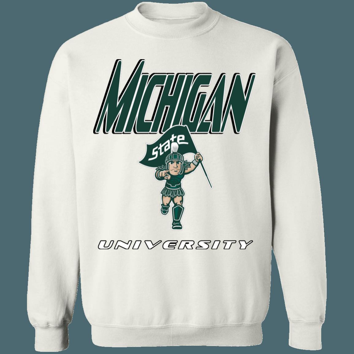 Michigan State Spartans Vintage NCAA Crewneck Sweatshirt Hoodie Shirt Gifts for Fans - Image 4