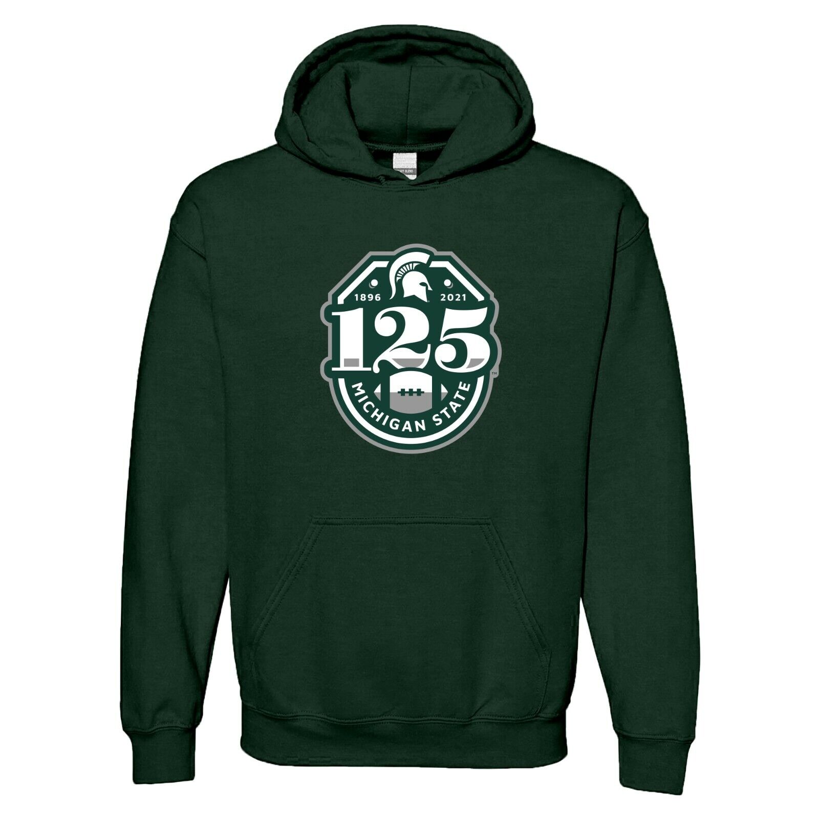 Michigan State University Spartans Football 125th Season Shirt Sweatshirt Pullover Hoodie Reprinted Gifts for Fans