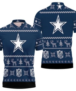 NFL Dallas Cowboys Ugly Sweatshirt Christmas 3D All Over Print Polo Shirt