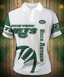 New York Jets Zigzag Casual Polo Shirt
