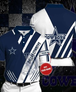 Personalized Dallas Cowboys No87 Polo Shirt, 3D All Over Print