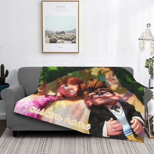 Personalized Disney Up Bedding Set Quilt Blanket Perfect for Bedroom Decor & Home Decoration