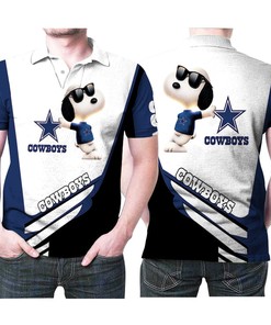 Snoopy Dallas Cowboys Pattern 3D Printed Gift For Snoopy And Dallas Cowboys Fan Polo Shirt