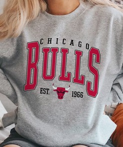 Vintage Chicago Bulls Sweatshirt, Chicago Basketball Hoodie, Vintage Basketball Fan Shirt