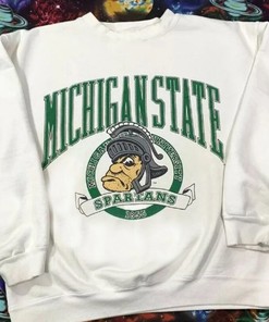 Vintage Michigan State Spartans 1855 Sweatshirt, Michigan State University Shirt, College Basketballshirt Hoodie
