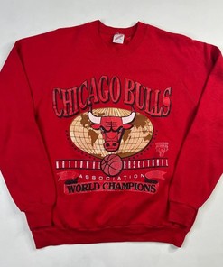 Vintage NBA 90s Chicago Bulls Logo Sweatshirt, Basketball Shirt Sweater Hoodie