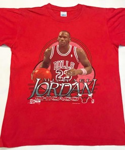 Vintage Style 1990 Bna Michael Jordan Chicago Bulls T-Shirt Hoodie Sweatshirt Full Size Full Color Gift for Chicago Bulls Fans