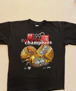 Vintage Style Chicago Bulls 1993 Bna Champions T-Shirt Sweatshirt Pullover Hoodie Reprinted Full Color Full Size