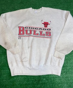 Vintage Style Chicago Bulls T Shirt Hoodie Sweatshirt Full Size Full Color