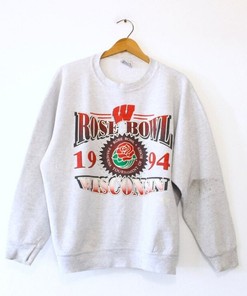 Vintage Style University of Wisconsin Badgers Rose Bowl Sweatshirt, Badgers T-shirt, Wisconsin Crewneck, Gifts For Fans