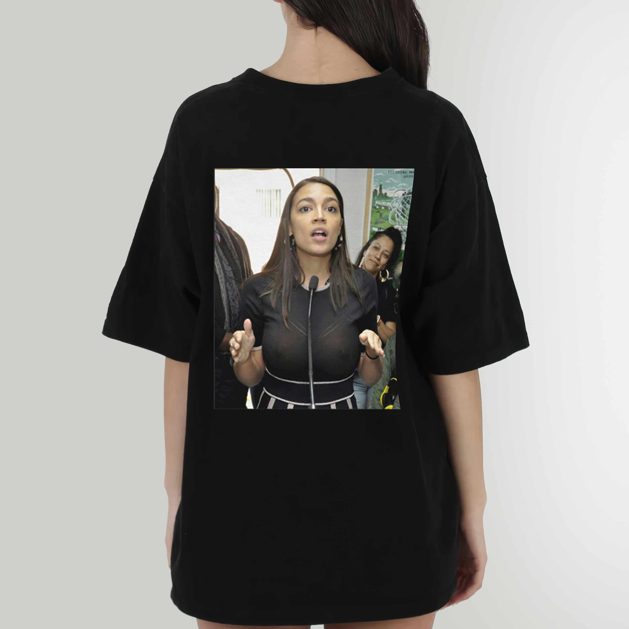 Alexandria Ocasio Cortez AOC See Through Slow Sown Sweatshirt - Perfect for Fan Gift