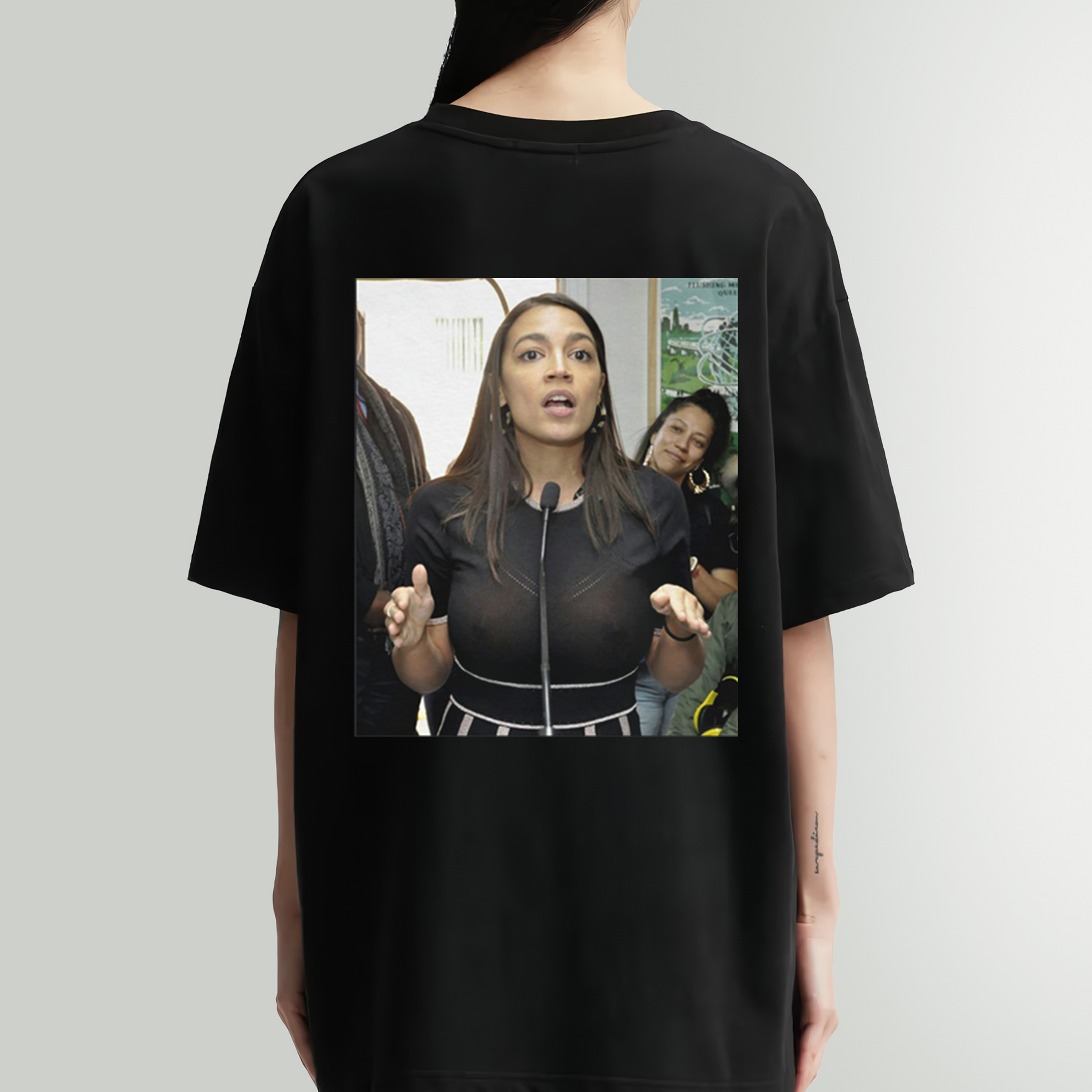 Alexandria Ocasio Cortez AOC See Through Slow Sown Sweatshirt - Perfect for Fan Gift