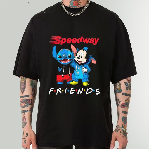 Baby Stitch And Mickey Mouse Friends Speedway Logo Sweatshirt