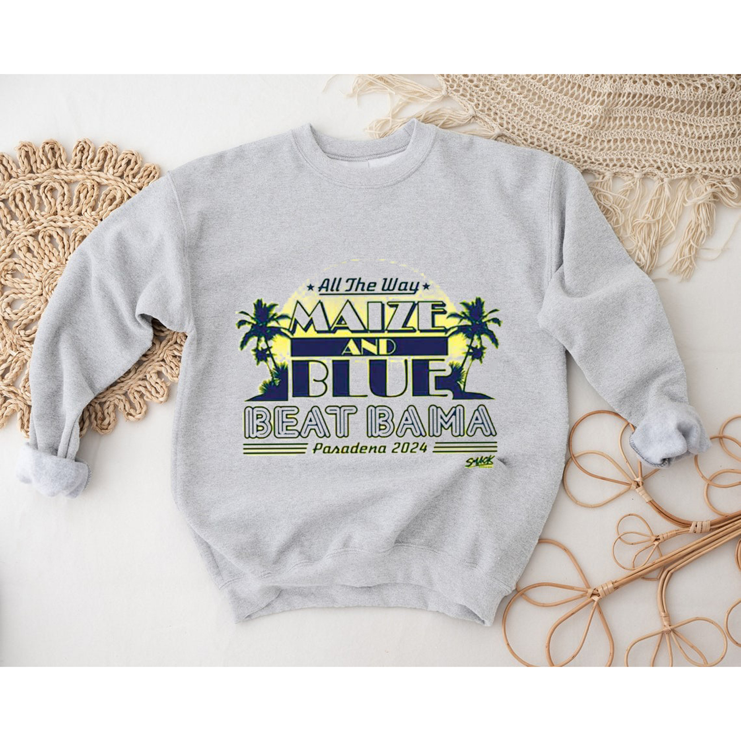 Beat Bama! All the Way Maize and Blue Shirt, Hoodie, Sweatshirt