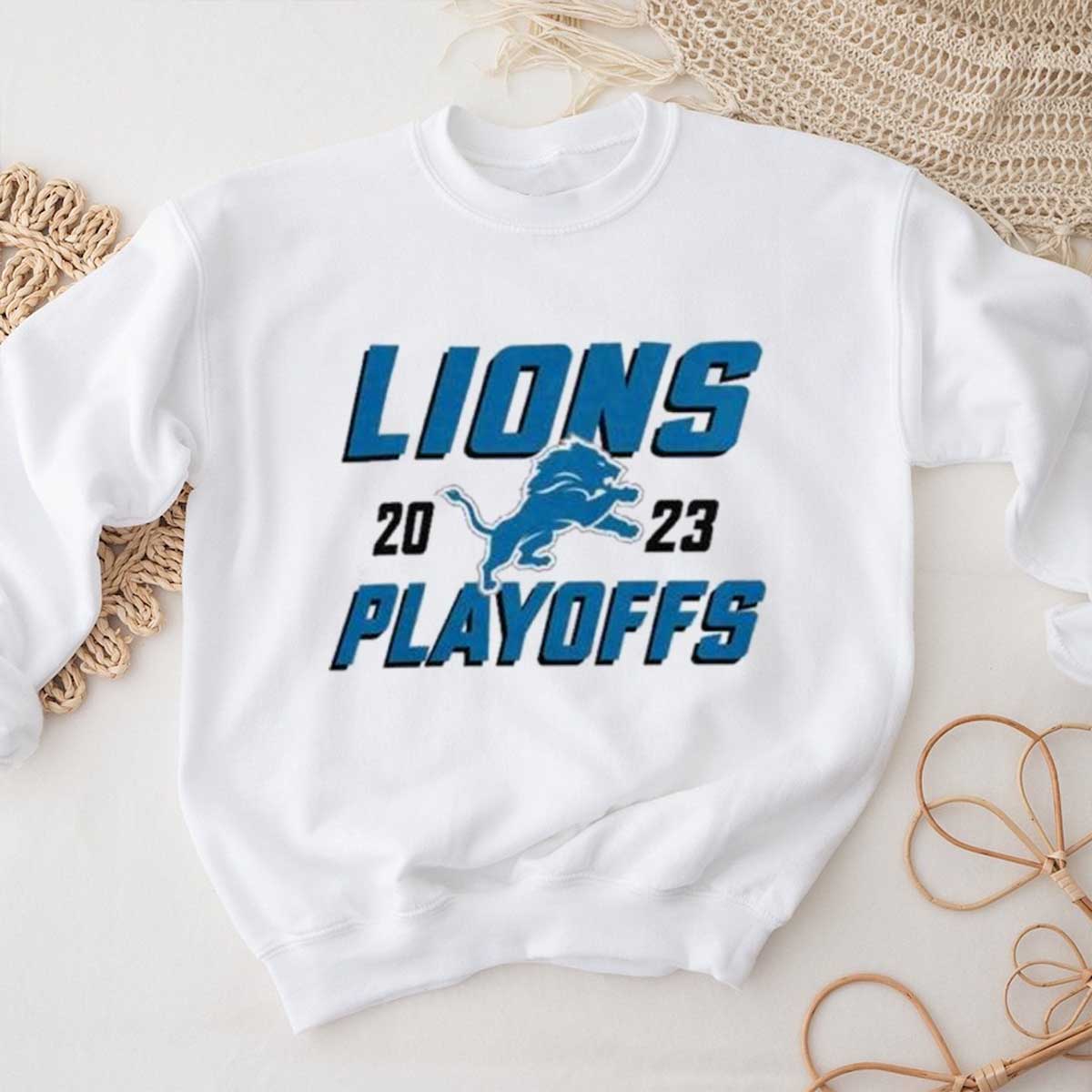 Detroit Lions 2023-2024 NFL Playoffs Iconic T-shirt - Perfect for Fans