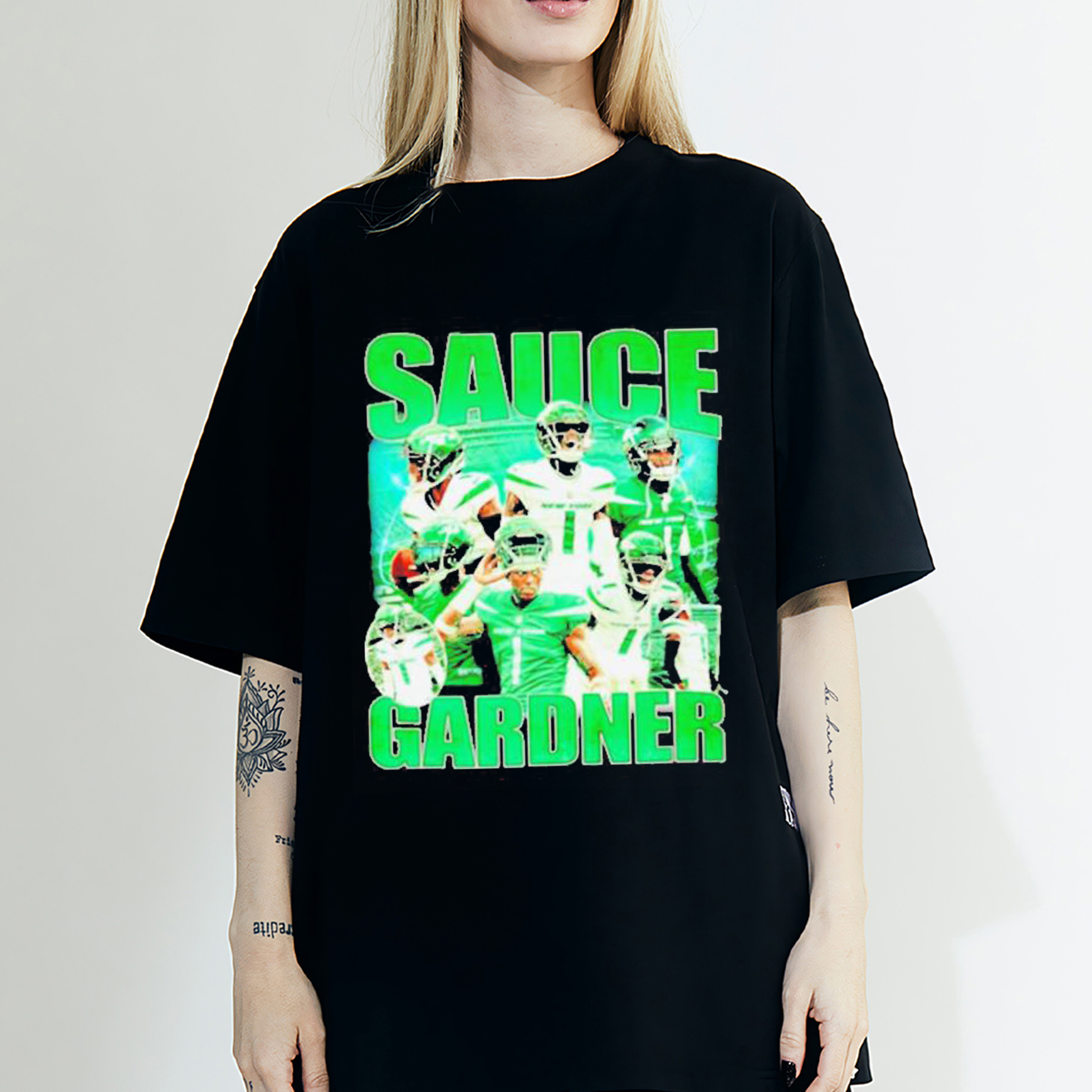 New York Jets Sauce Gardner Vintage Style T-shirt - Perfect for Fan Gift