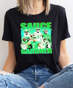 New York Jets Sauce Gardner Vintage Style T-shirt - Perfect for Fan Gift
